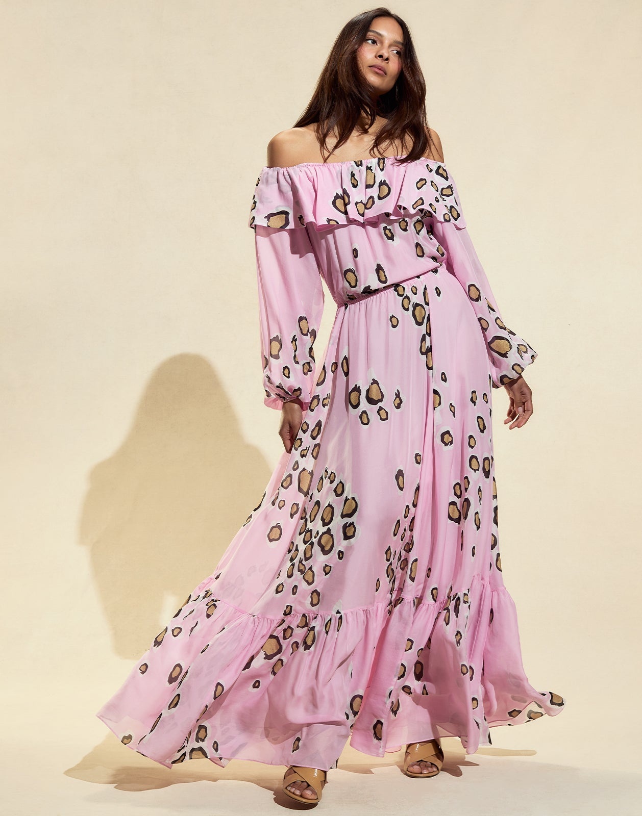 Amalfi Silk Maxi Dress - 3