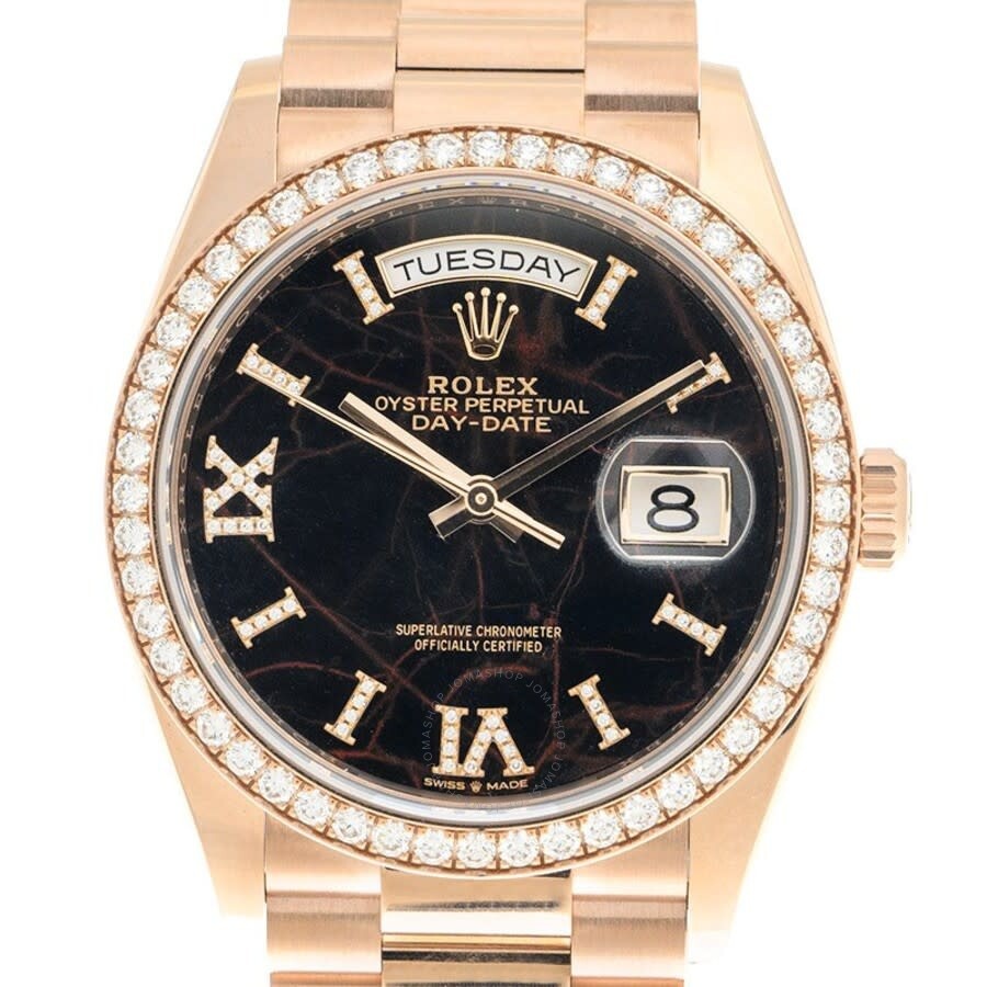 Rolex Day Date Automatic Chronometer Diamond Ladies Watch 128345 - 2