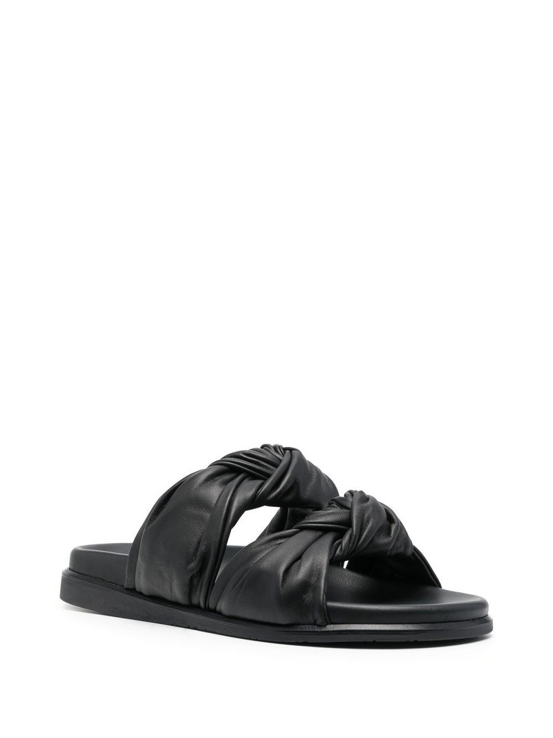 DEAR FRANCES calf leather flip flops outlook