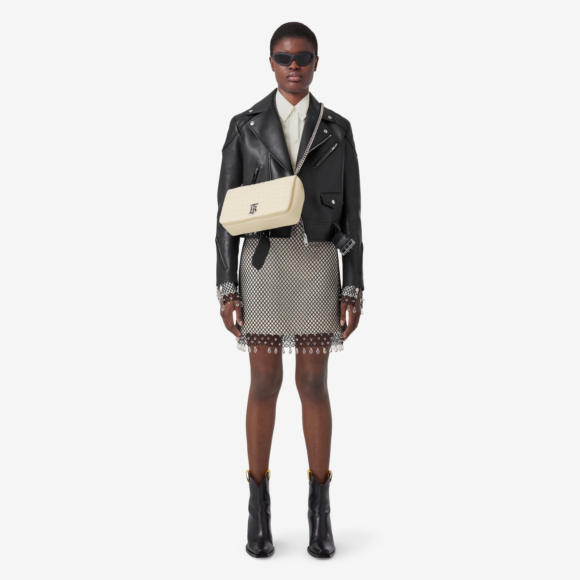 Quilted Leather Medium Lola Bag - 4