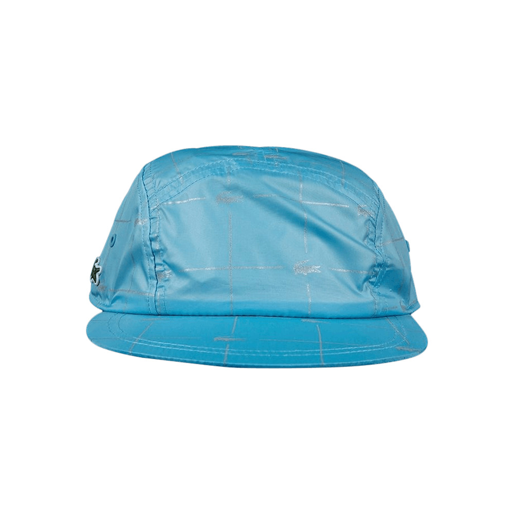 Supreme x Lacoste Reflective Grid Nylon Camp Cap 'Blue' - 1