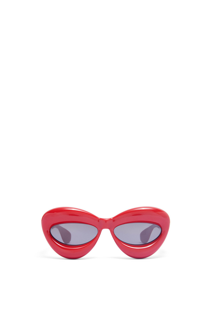 Inflated cateye sunglasses in acetate - 1