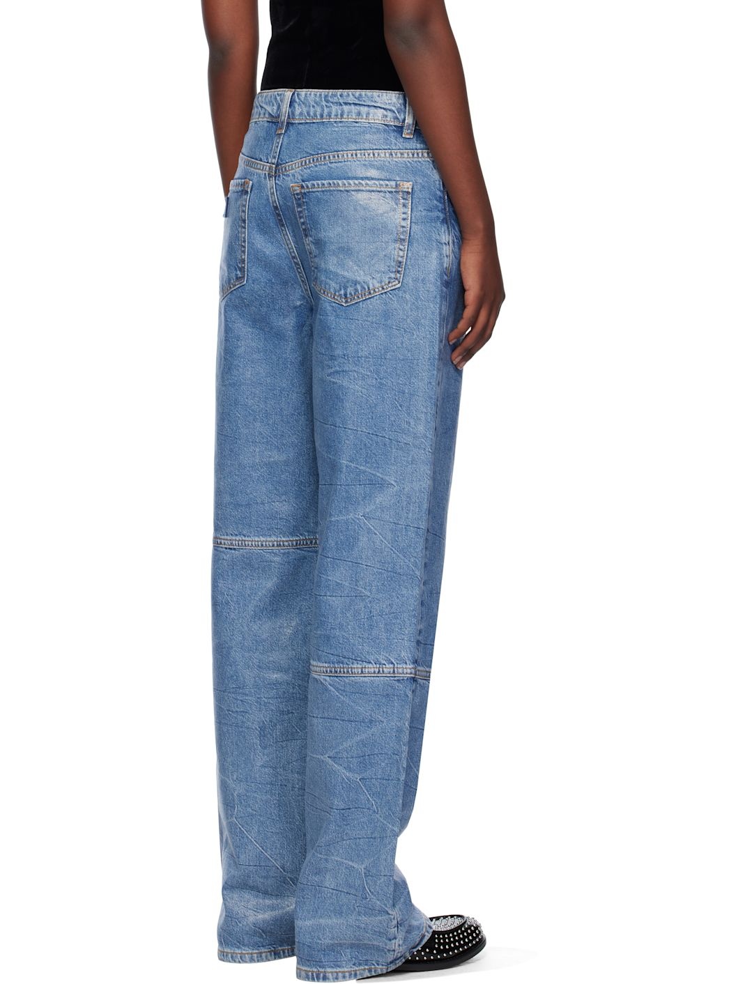 Blue Foil Izey Jeans - 3
