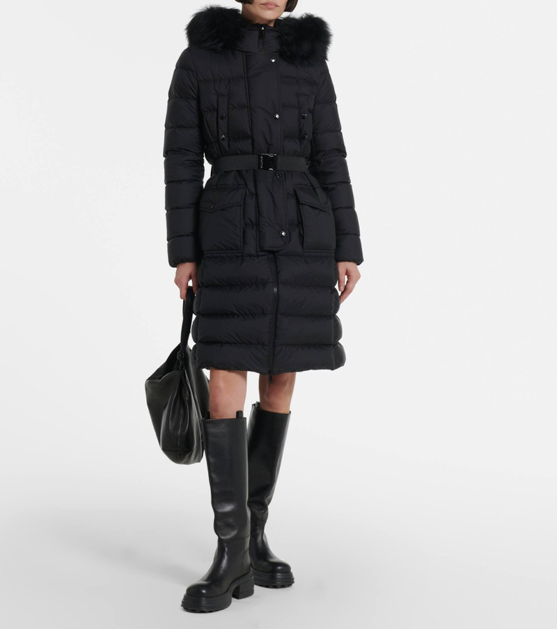 Khloe shearling-trimmed down jacket 7