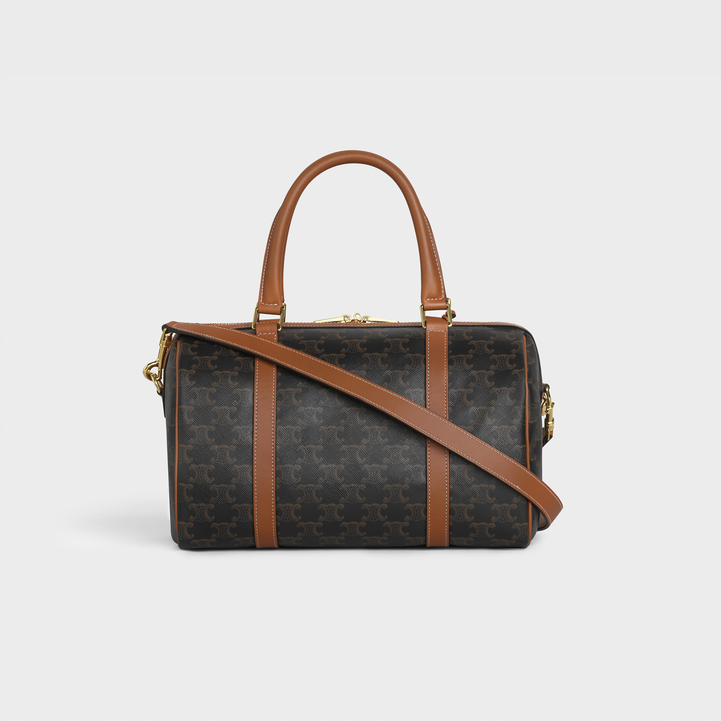 Boston bag in Triomphe Canvas and calfskin - 3