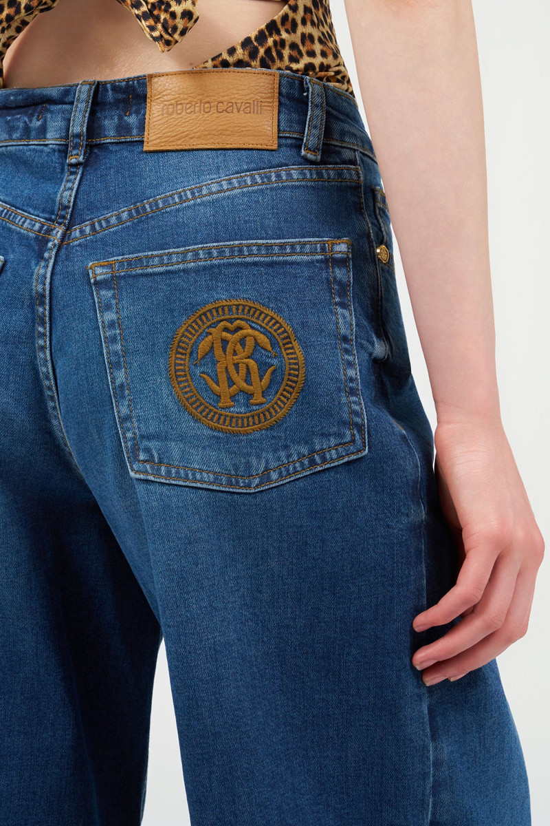 Blue Jeans Trousers with Monogram RC 6