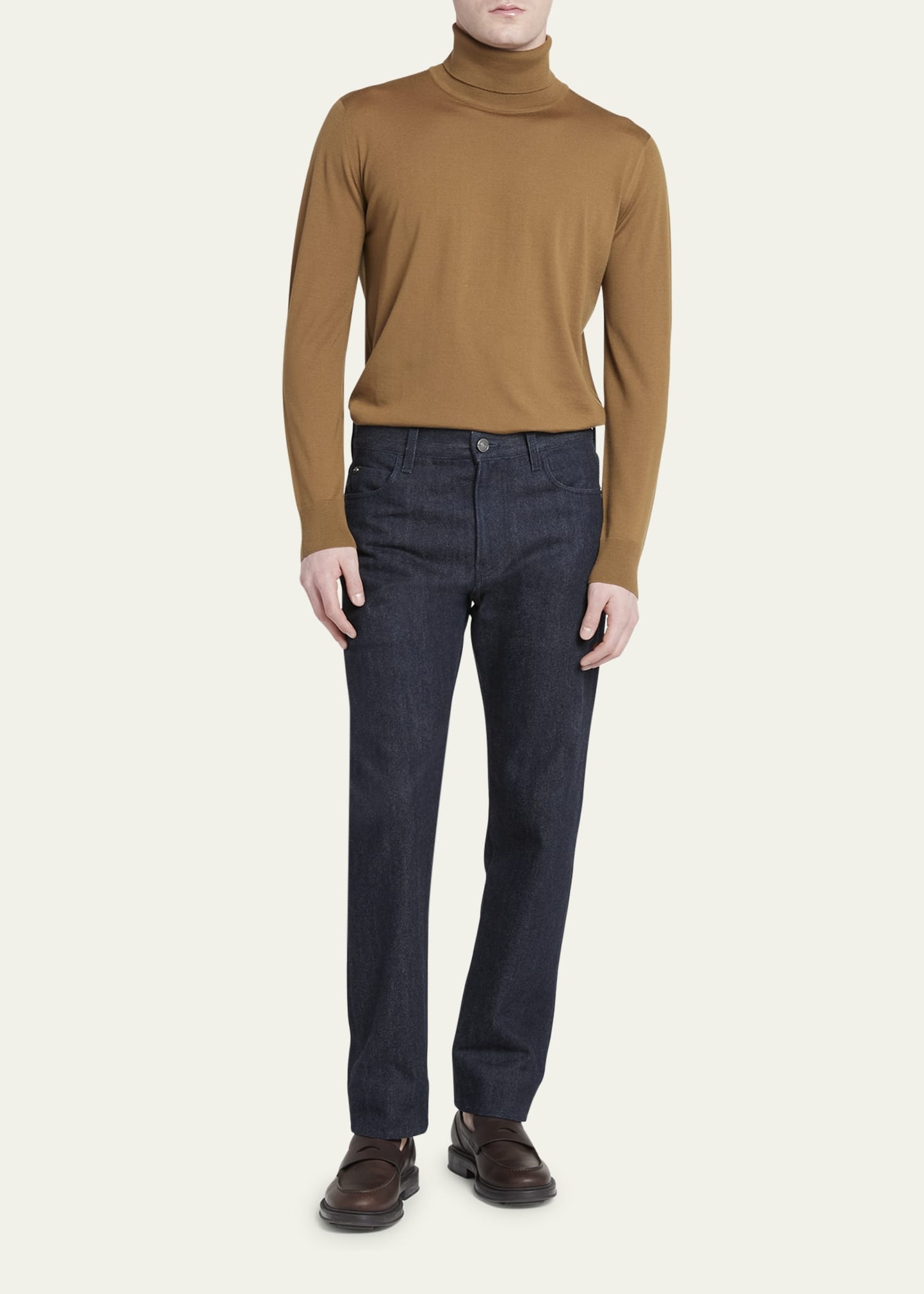 Men's Cashmere-Cotton Denim Jeans - 2