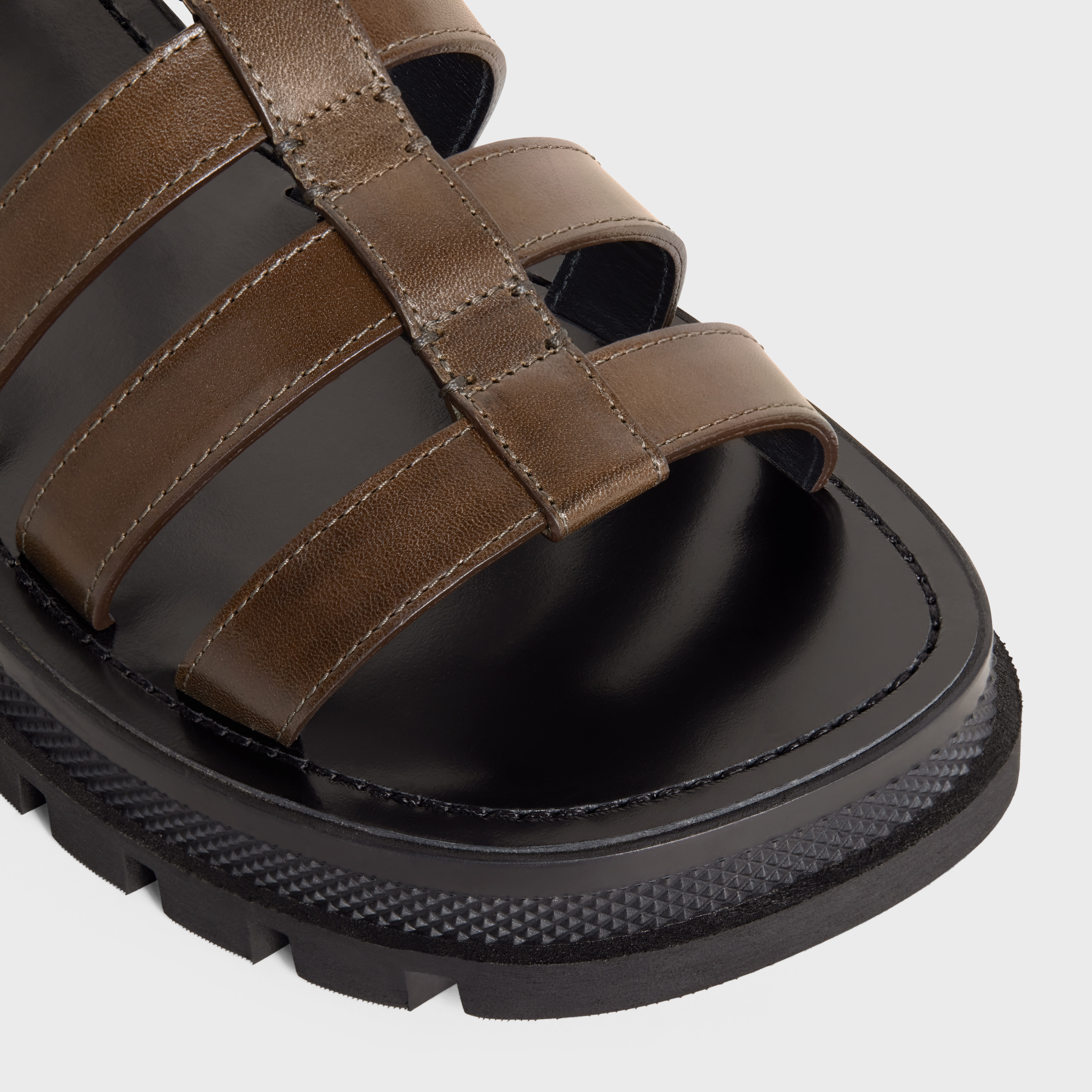 CLEA TRIOMPHE GLADIATOR CHUNKY SANDAL in Vegetal Calfskin - 4