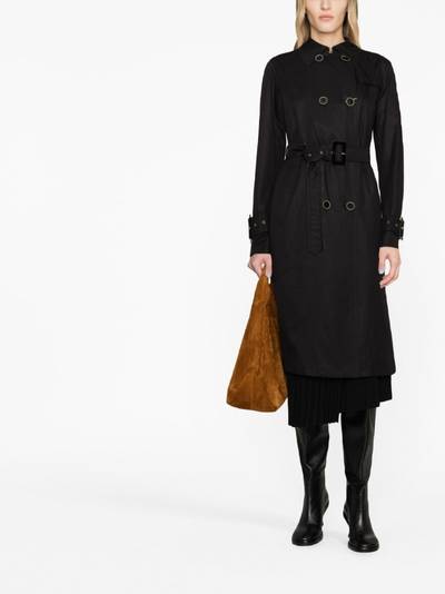 Herno belted cotton trench coat outlook
