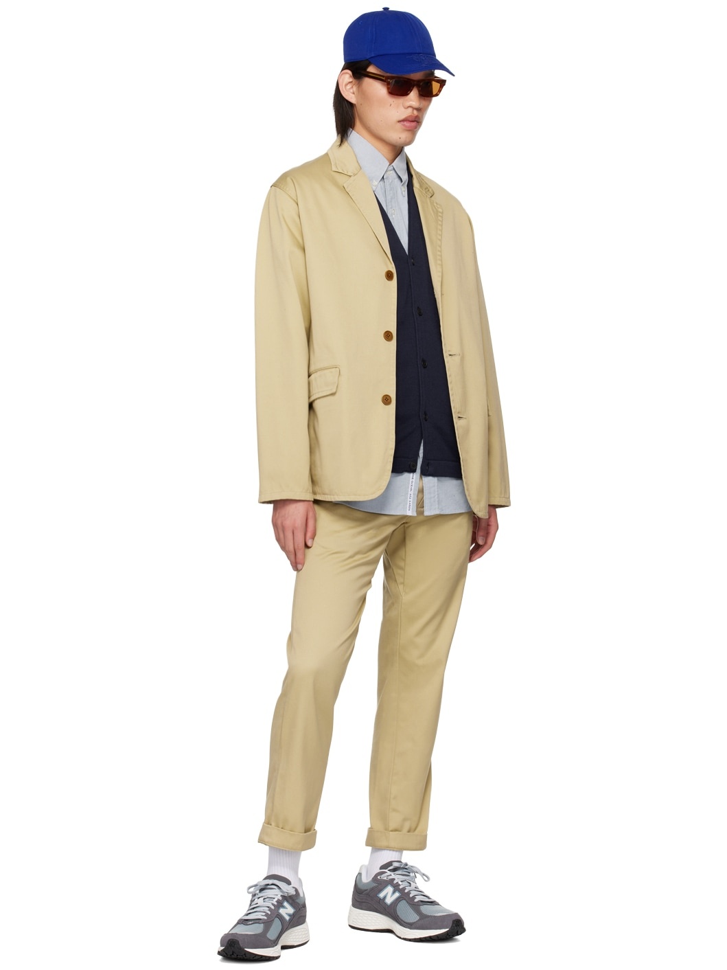 Khaki Tailored Blazer - 4