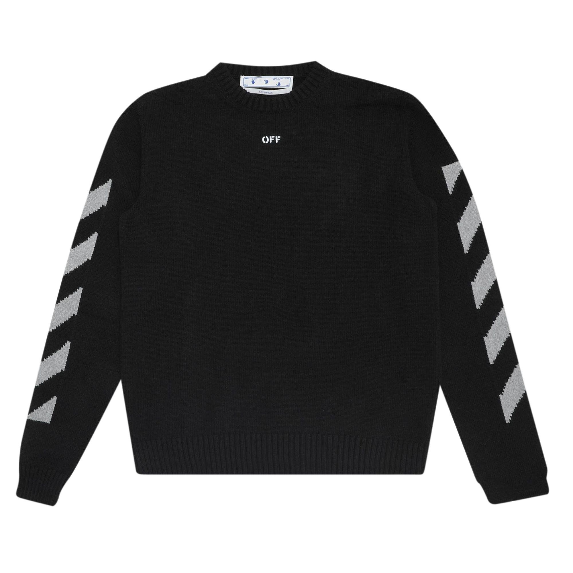Off-White Arrow Crewneck Sweater 'Black/High Rise' - 1