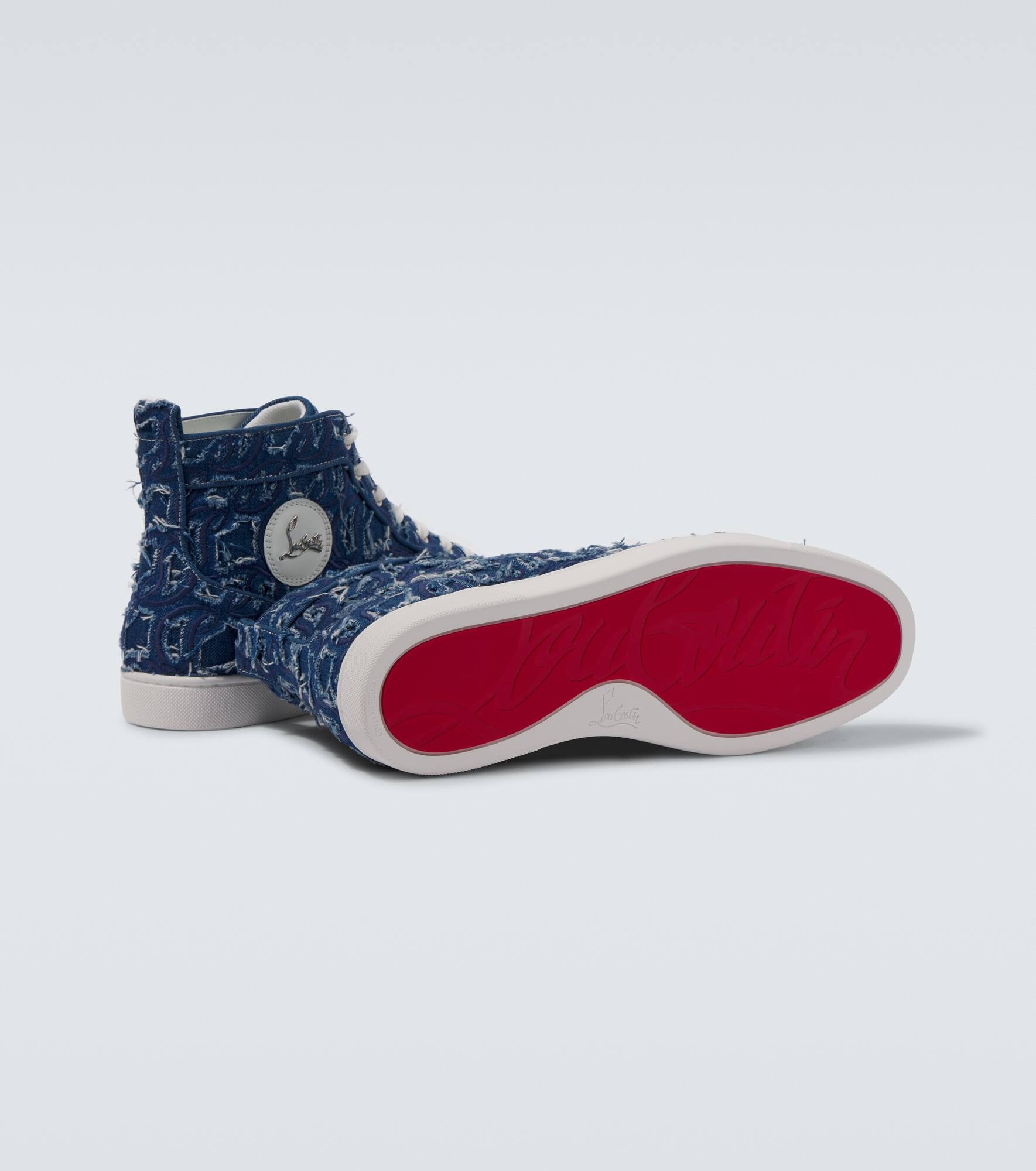Louis denim high-top sneakers - 7