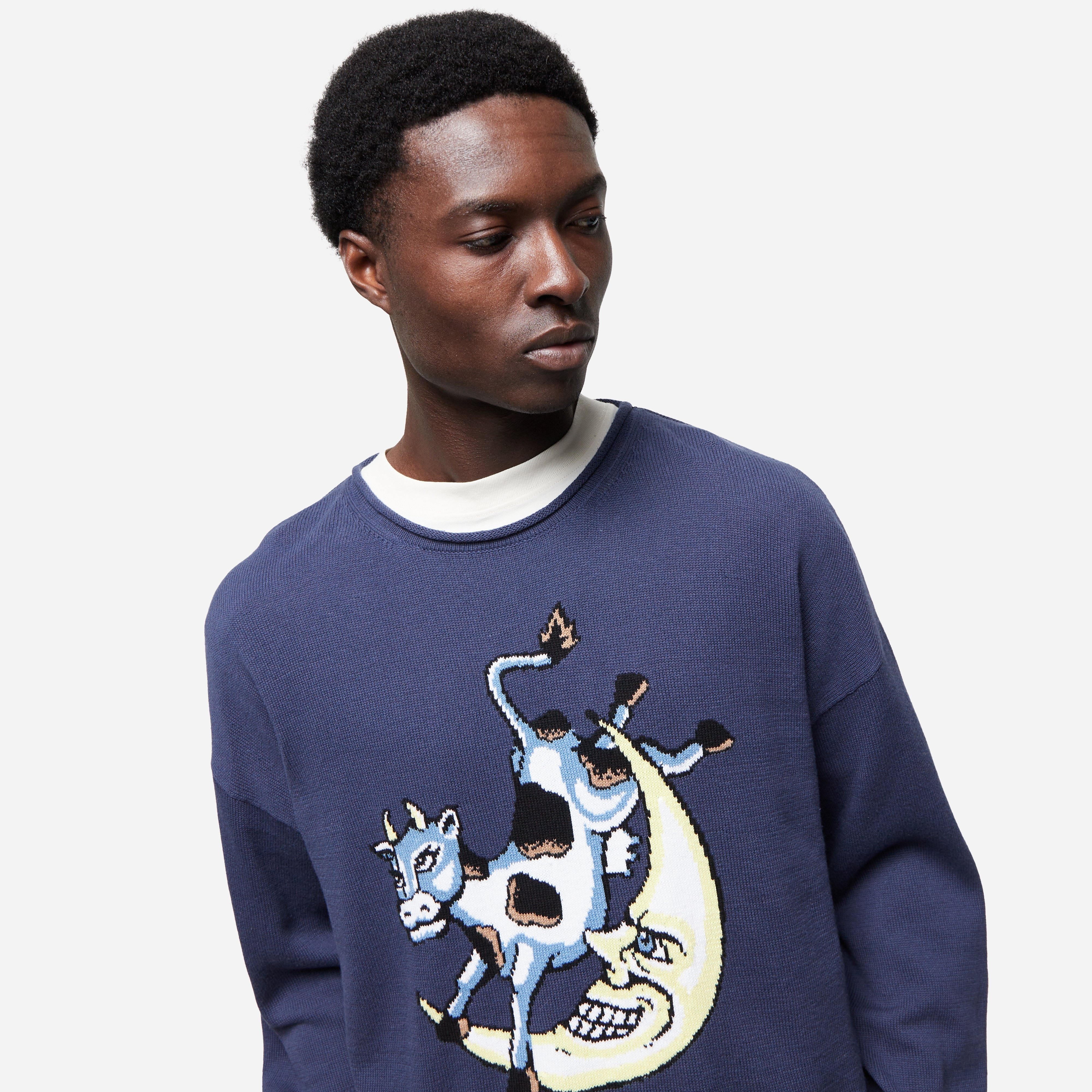 Brain Dead Cropped Diddle Sweater - 4