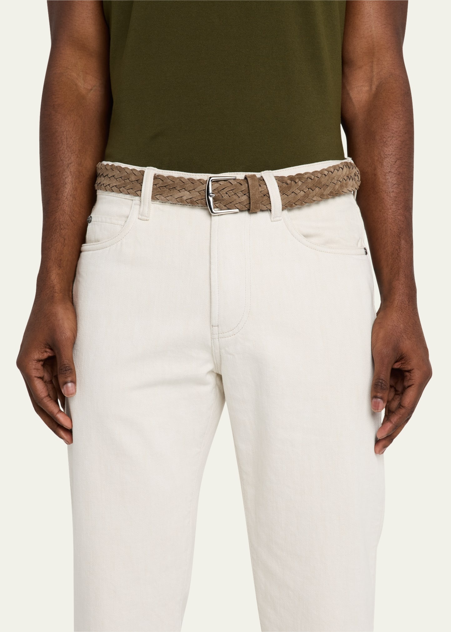 Men's Alsavel Braided Suede Belt - 2