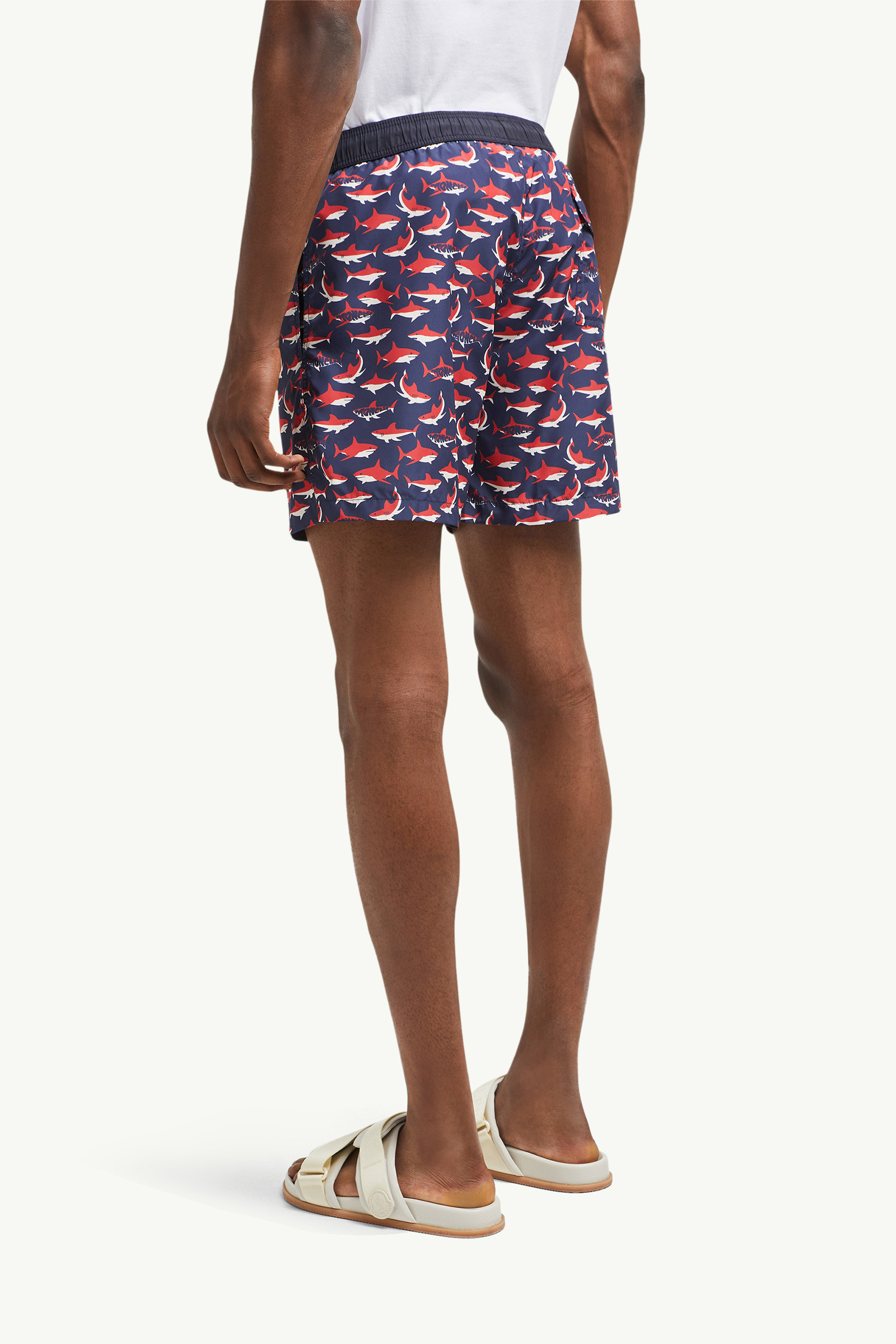 Shark Print Swim Shorts - 5