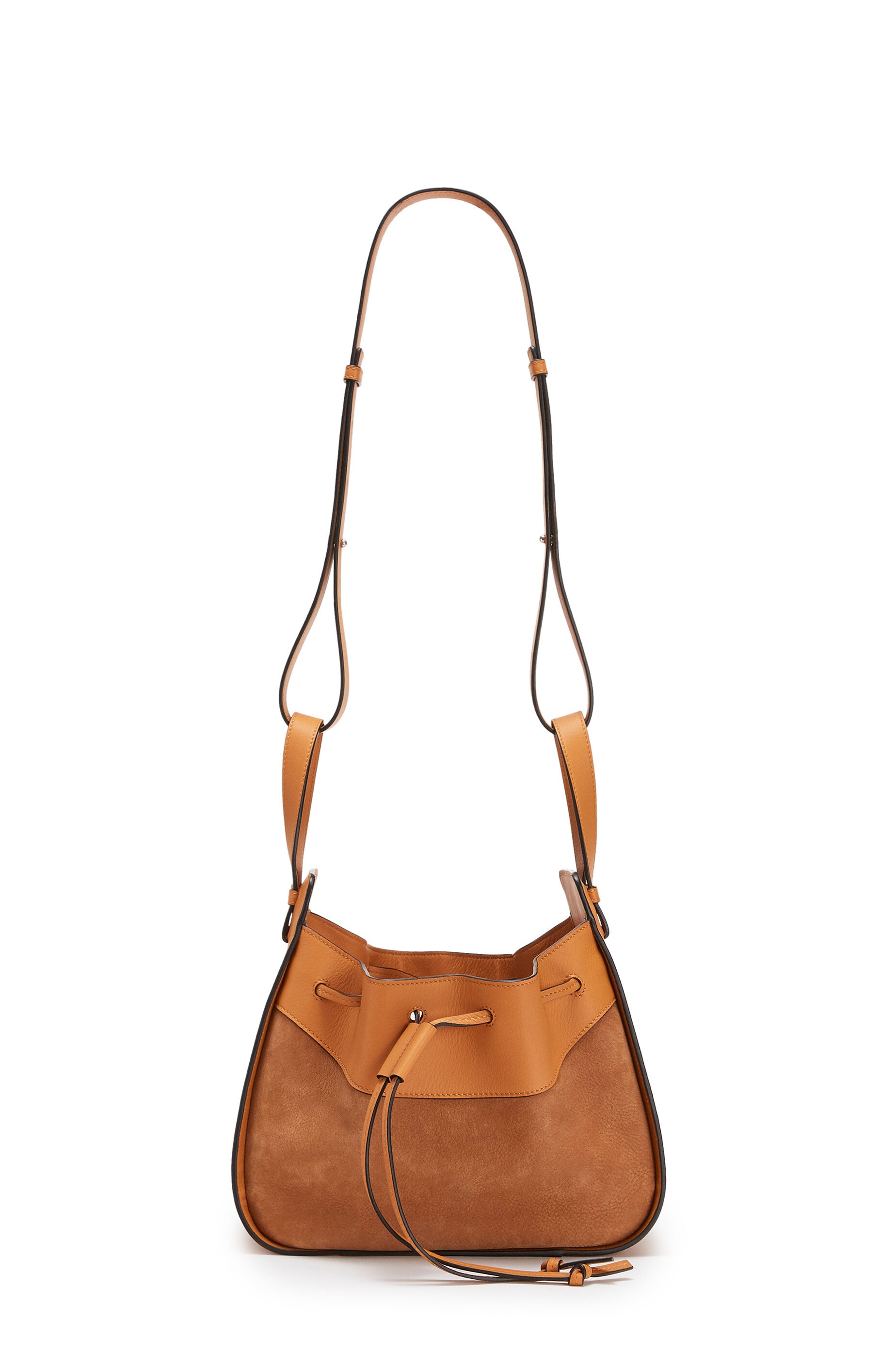 Small Hammock Drawstring bag in calfskin and nubuck - 5