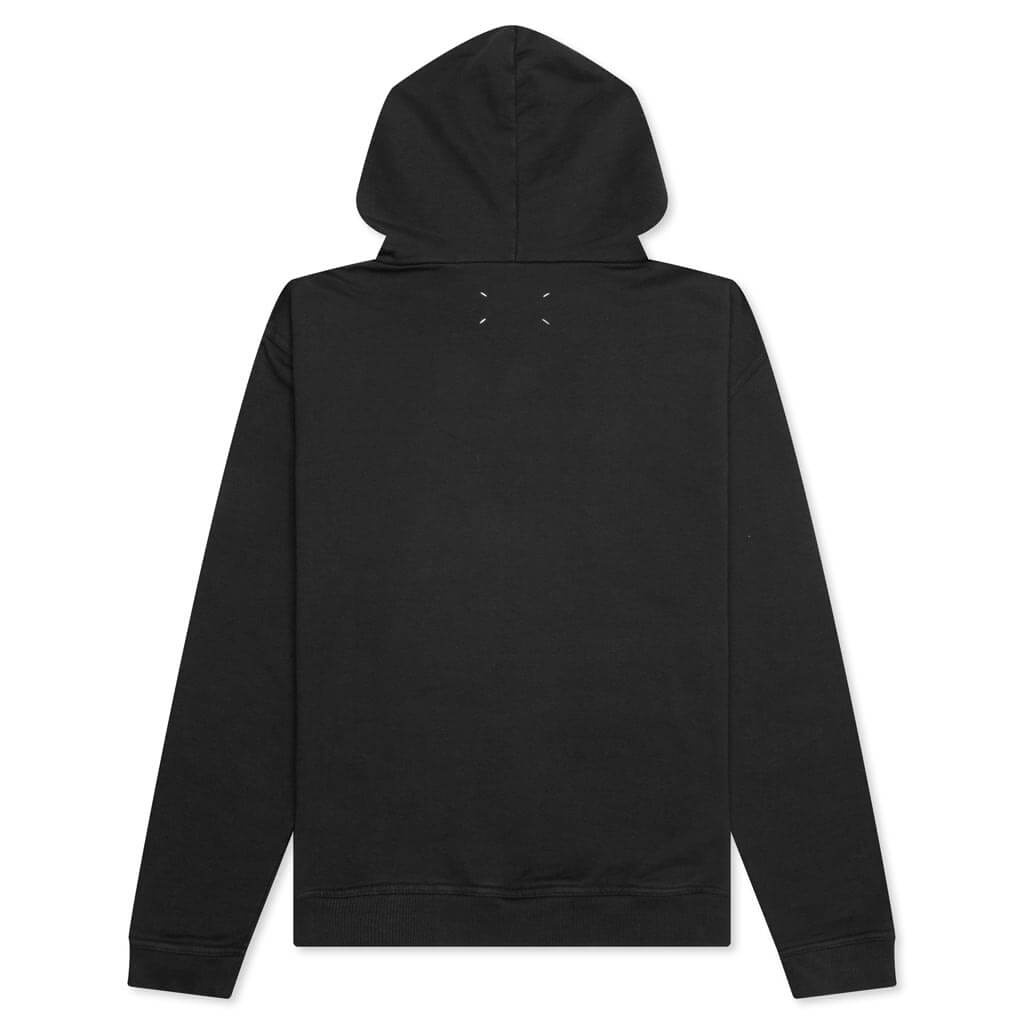 TONAL UPSIDE DOWN LOGO HOODIE - WASHED BLACK/TONAL EMBROIDERY - 2
