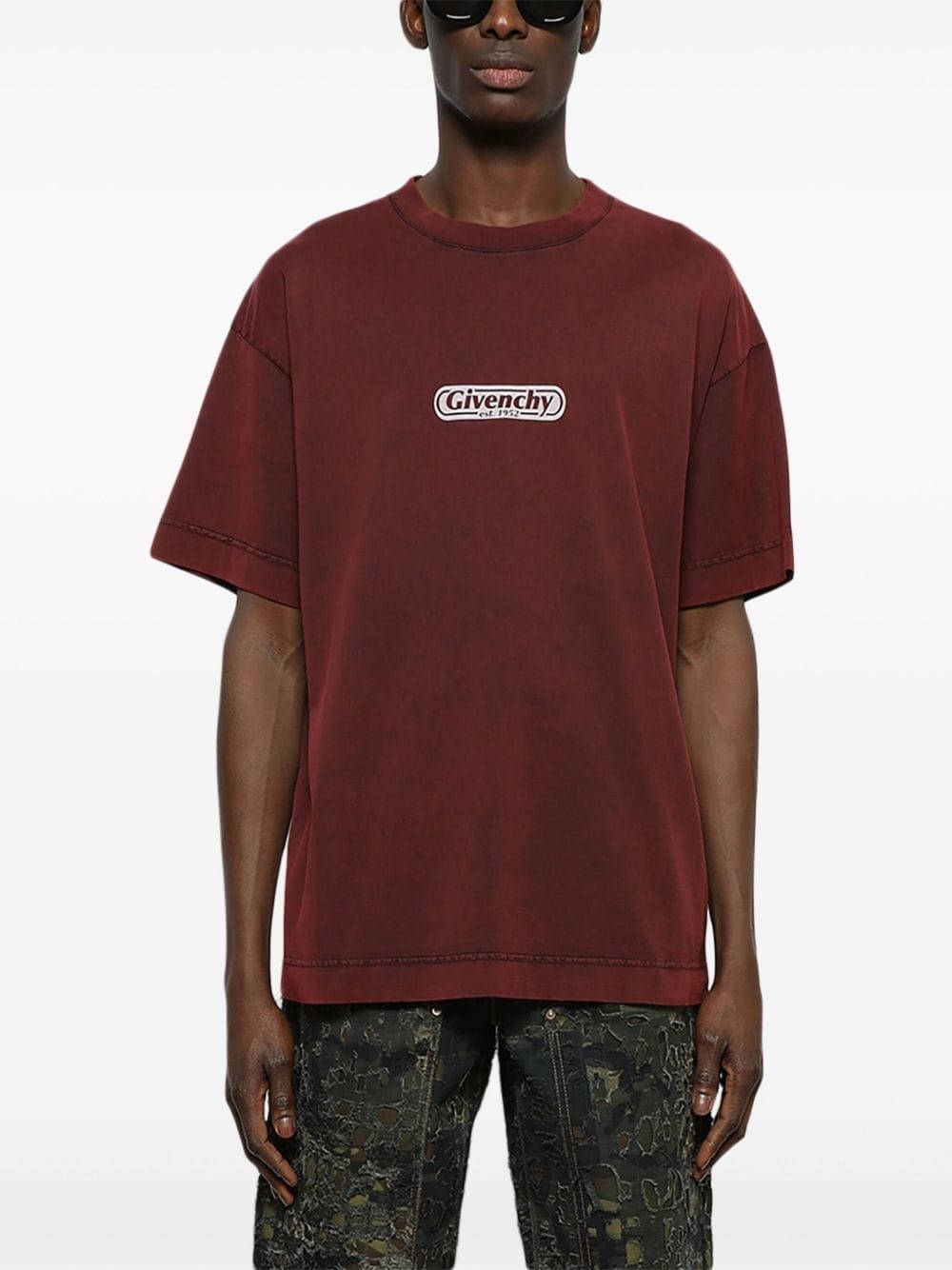 logo-print cotton T-shirt - 3