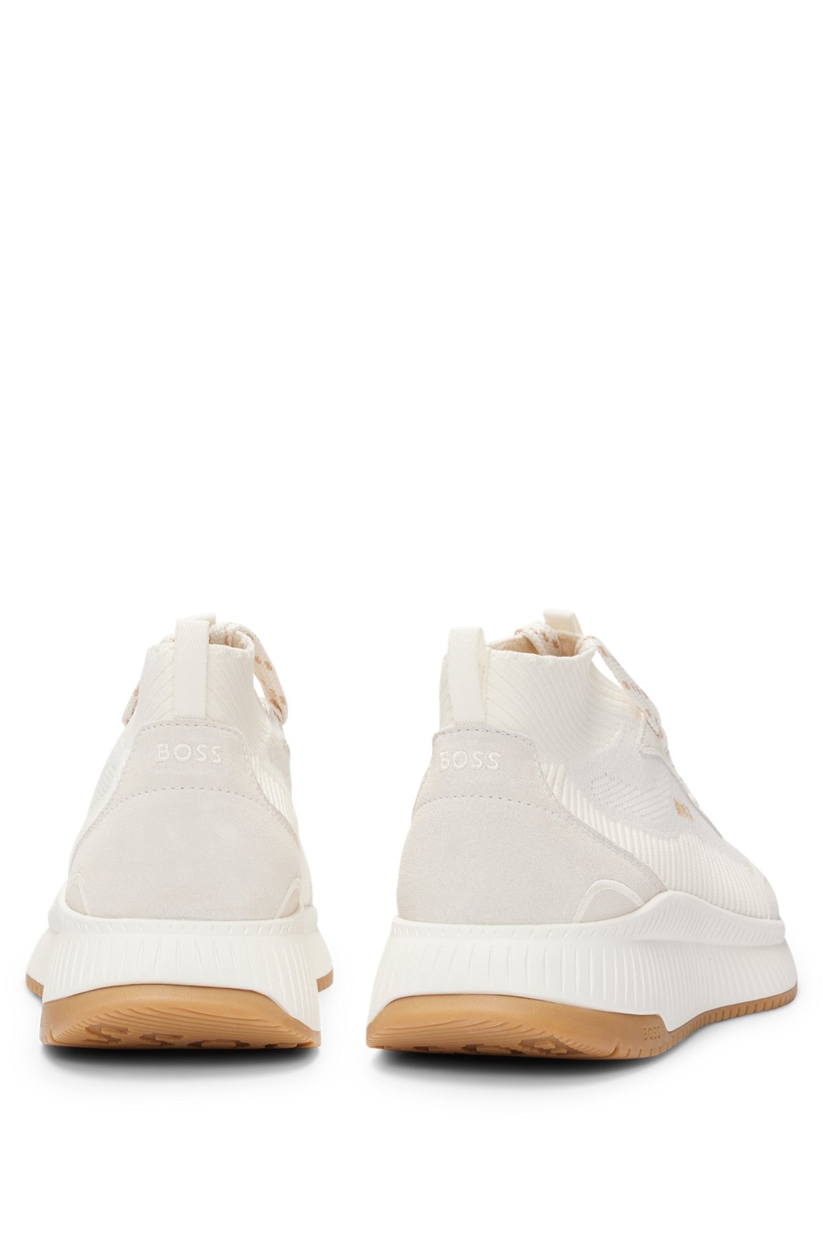 MID-TOP SOCK TRAINERS WITH FISHBONE SOLE - 6