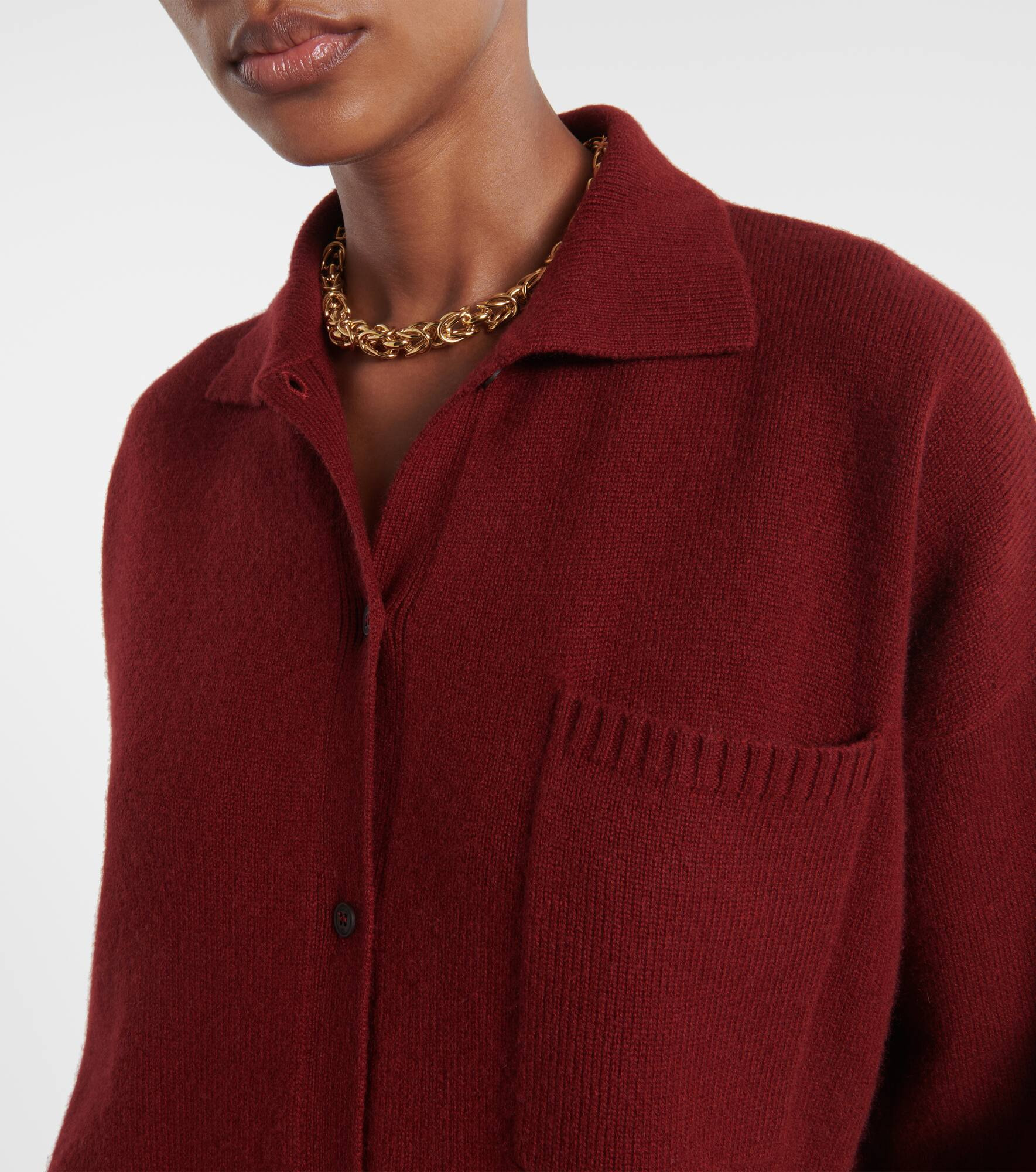 Bull oversized cashmere cardigan - 4