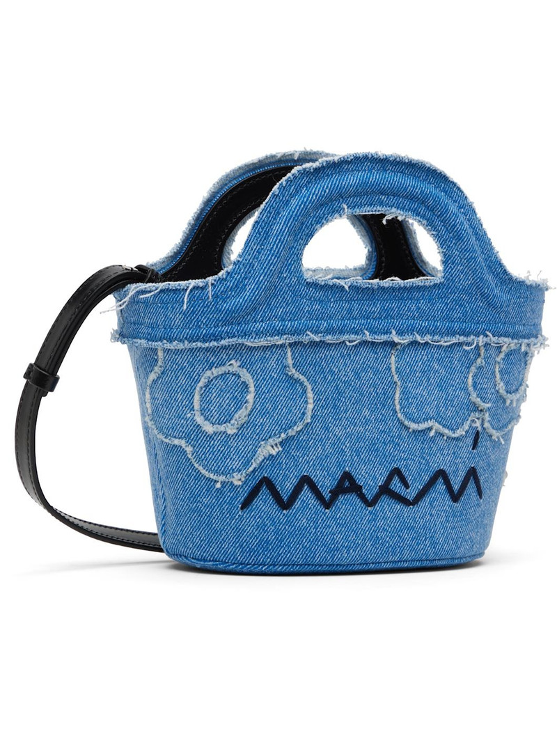 Marni Blue Tropicalia Micro Denim Tote outlook