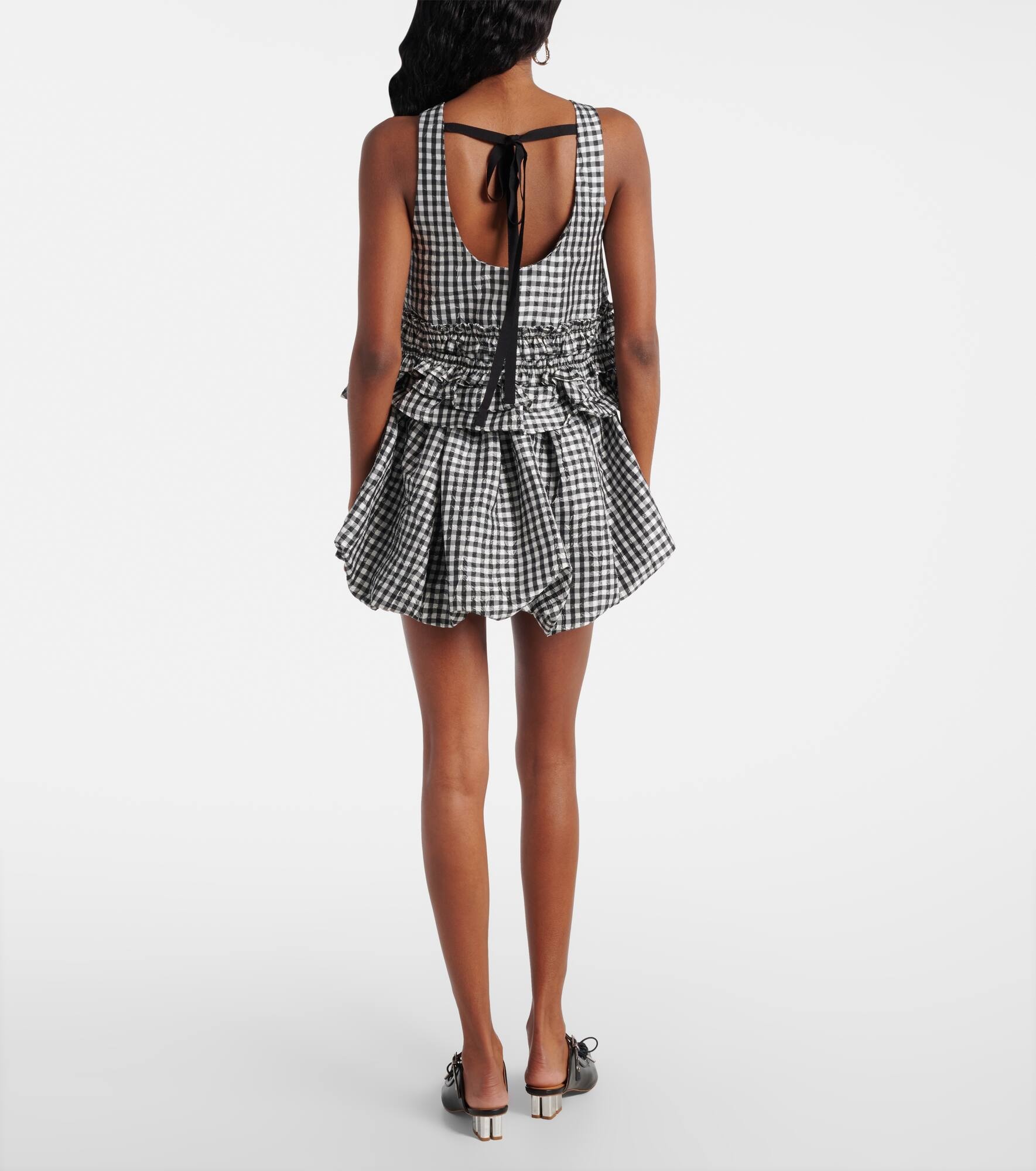 Gingham ruffled top - 3