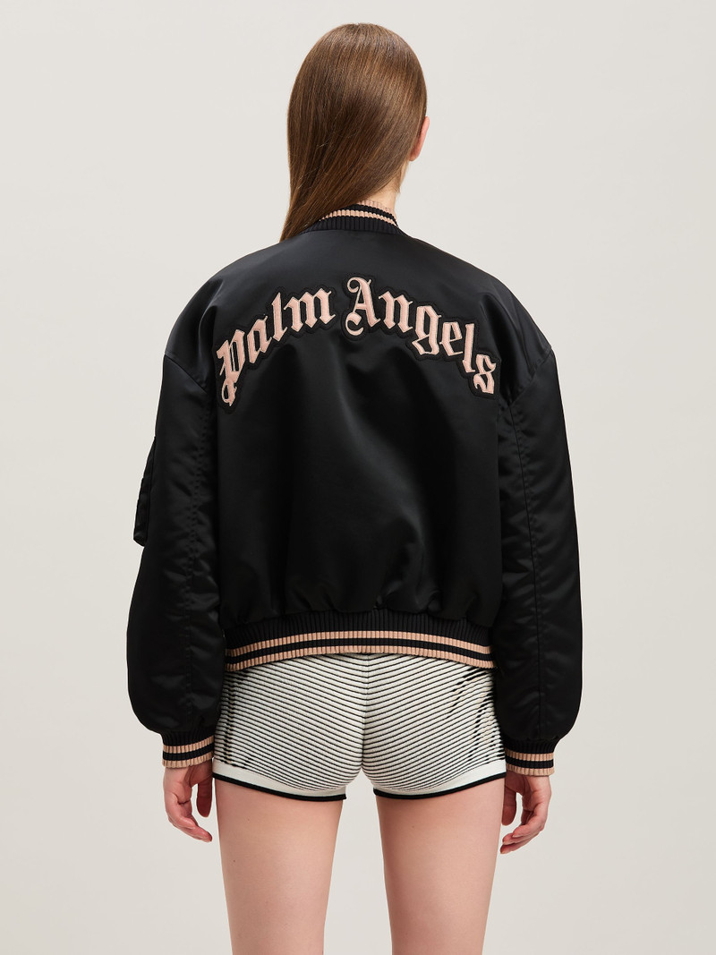 Curved logo bomber 5