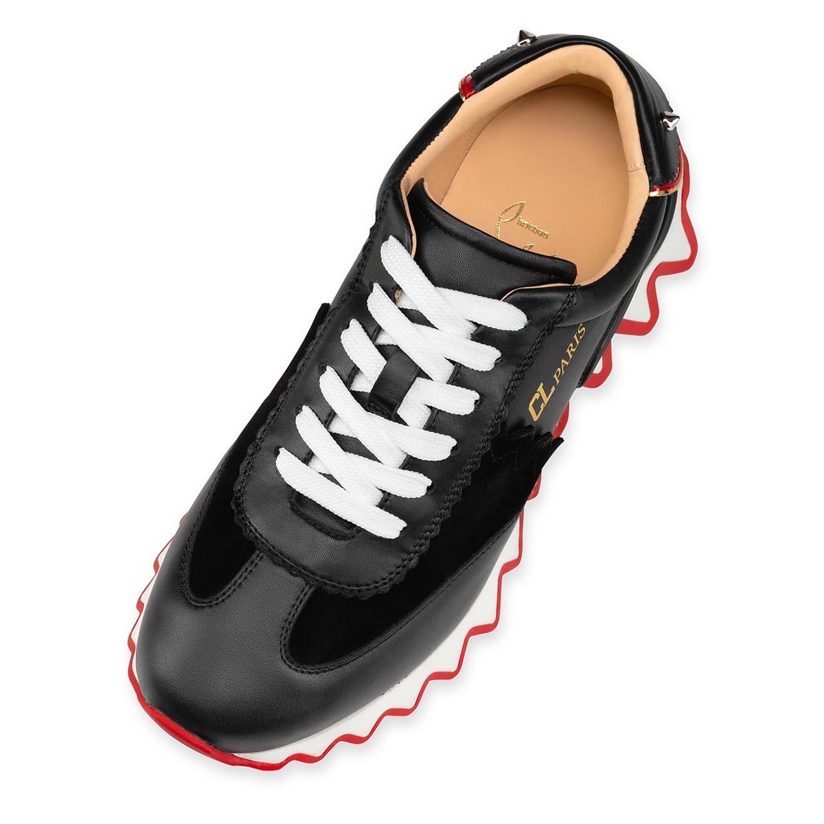 Christian Louboutin Black Sharky Sock Sneakers