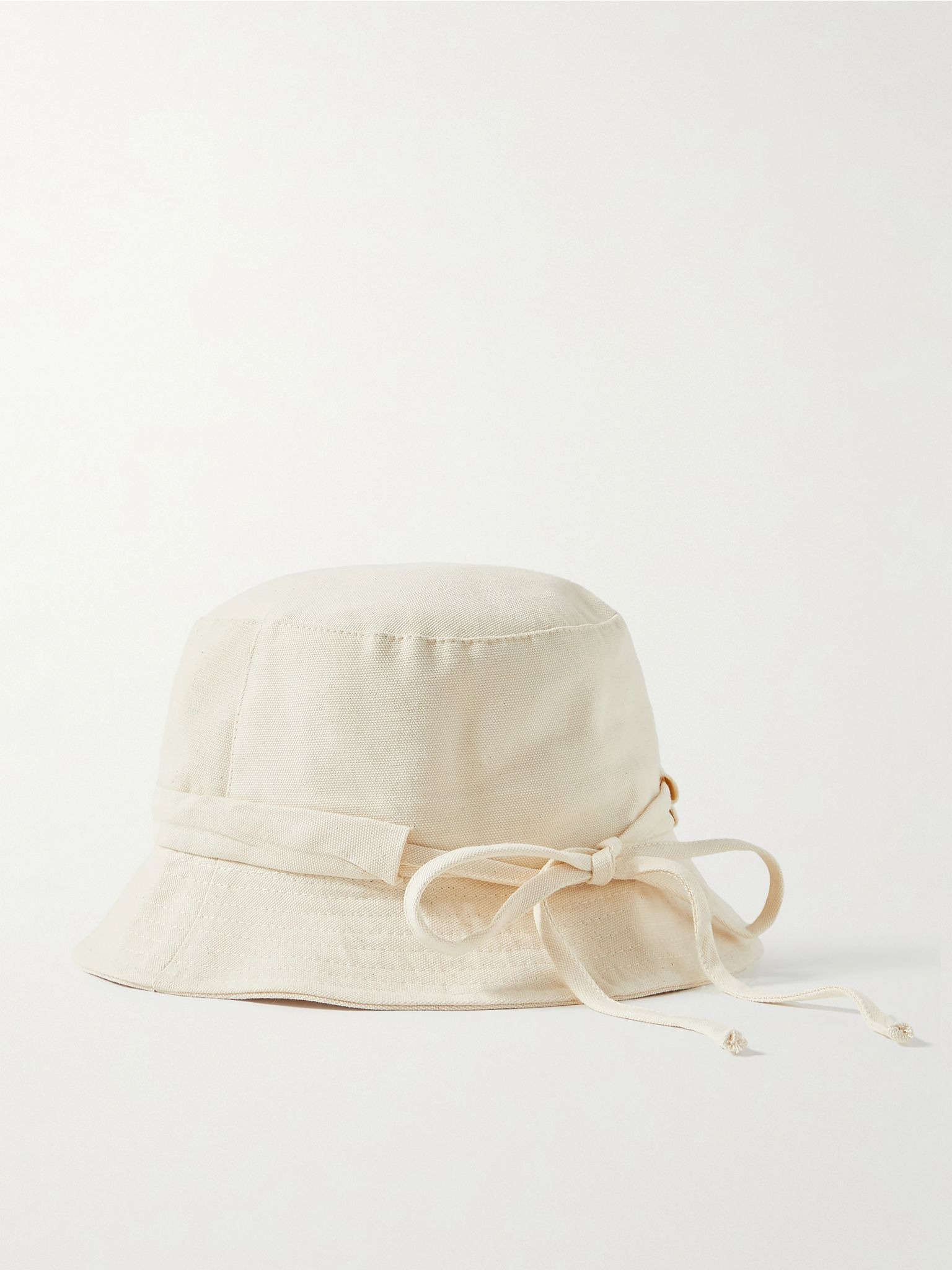 Le Bob Gadjo embellished cotton-canvas bucket hat Off-white - 3