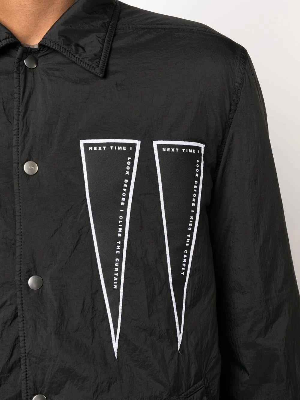 logo-patch bomber jacket - 5
