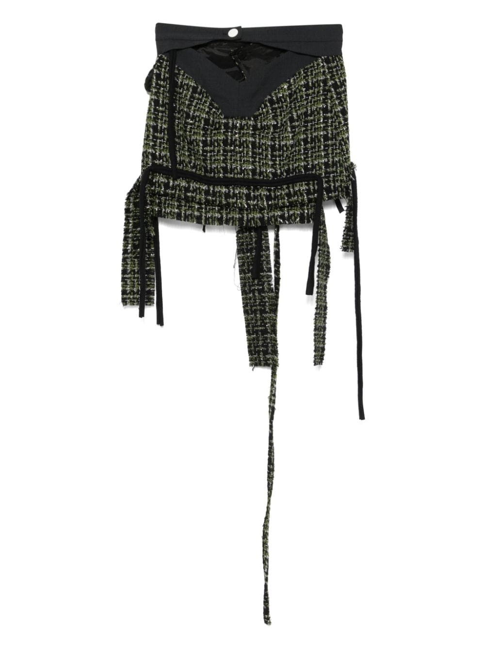 deconstructed tweed mini skirt - 2