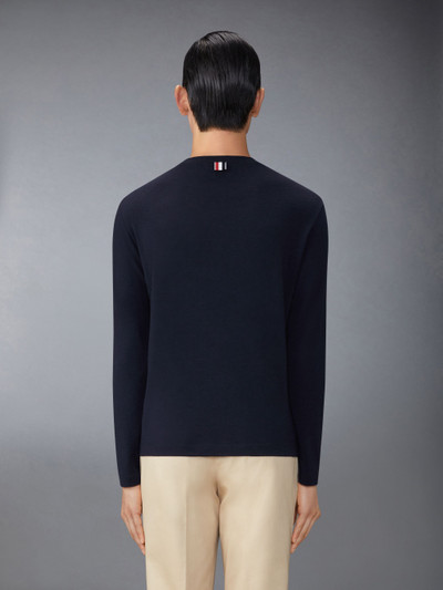 Thom Browne stripe-detailing wool T-shirt outlook