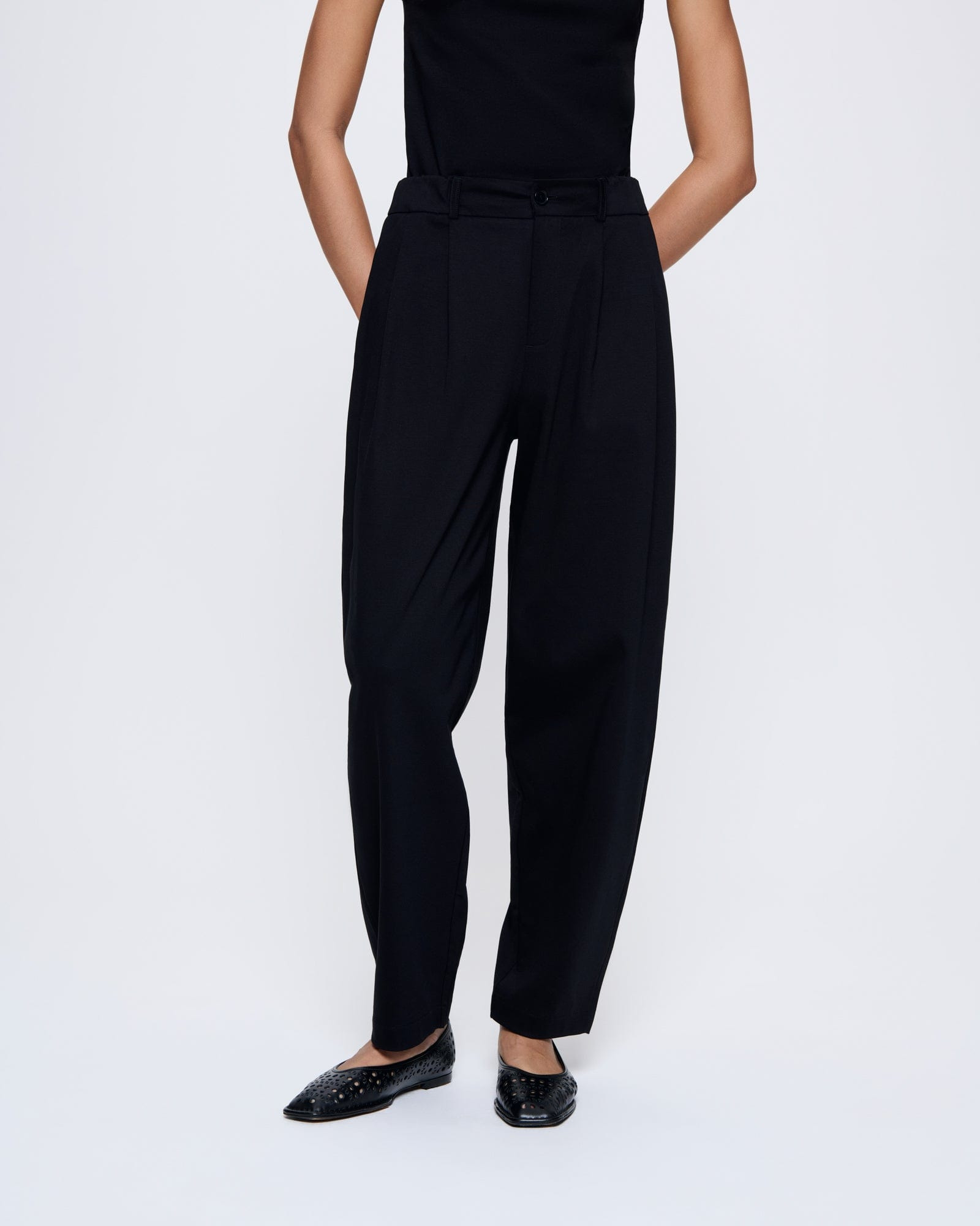 Womens  Interlock Trousers - Black - 3