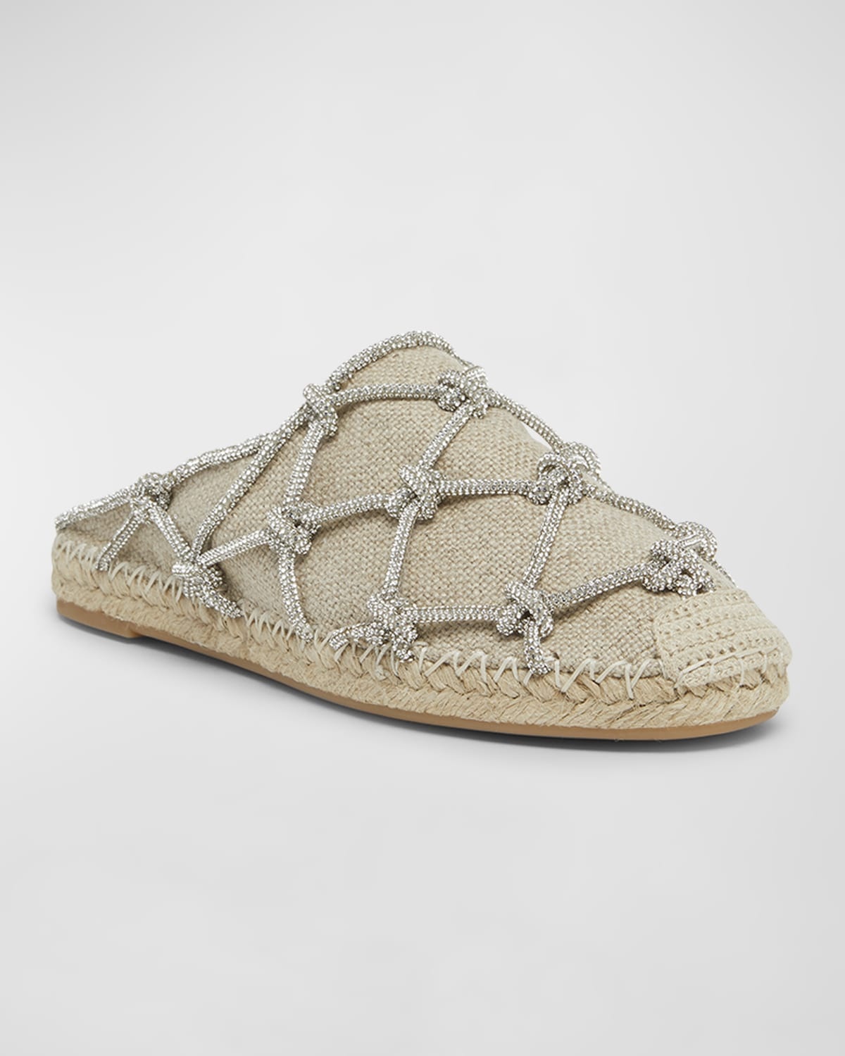 Knot Caged Jute Espadrille Mules - 4