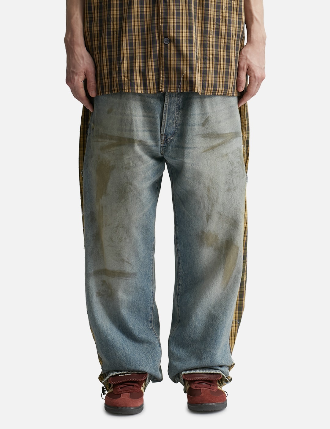 DENIM CHECK JEANS - 3