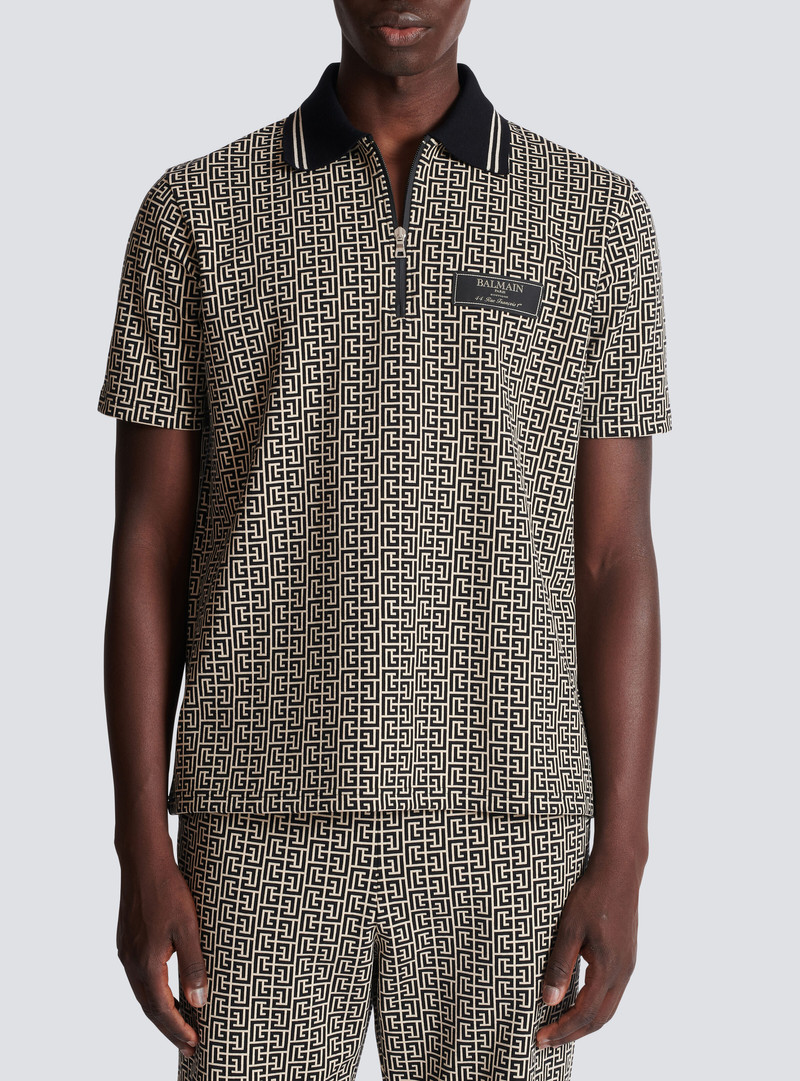 PB Labyrinth jacquard polo shirt 5