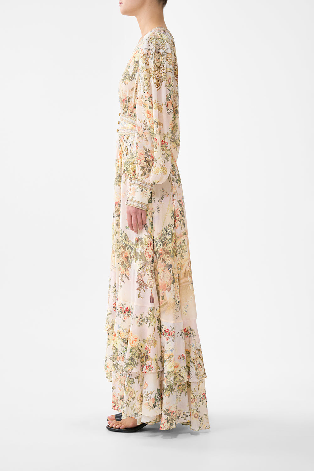 LONG BUTTON FRONT DRESS - 3
