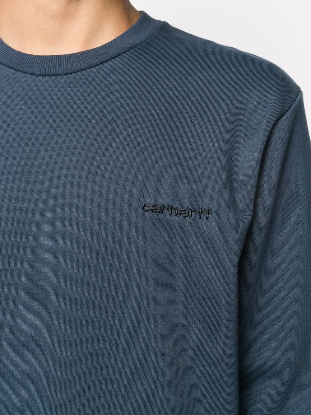 embroidered-logo sweatshirt - 5