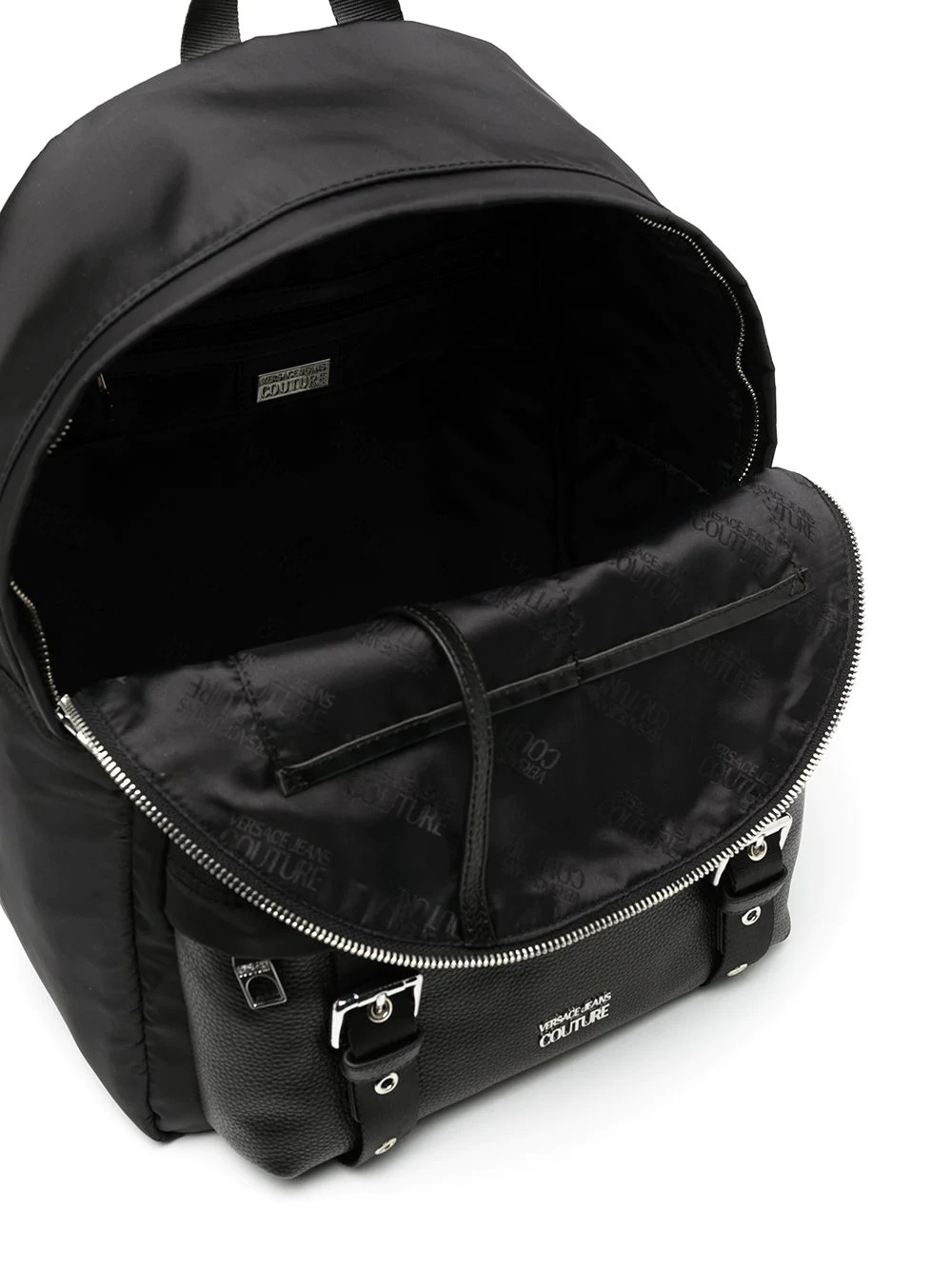 double buckle logo backpack  - 5