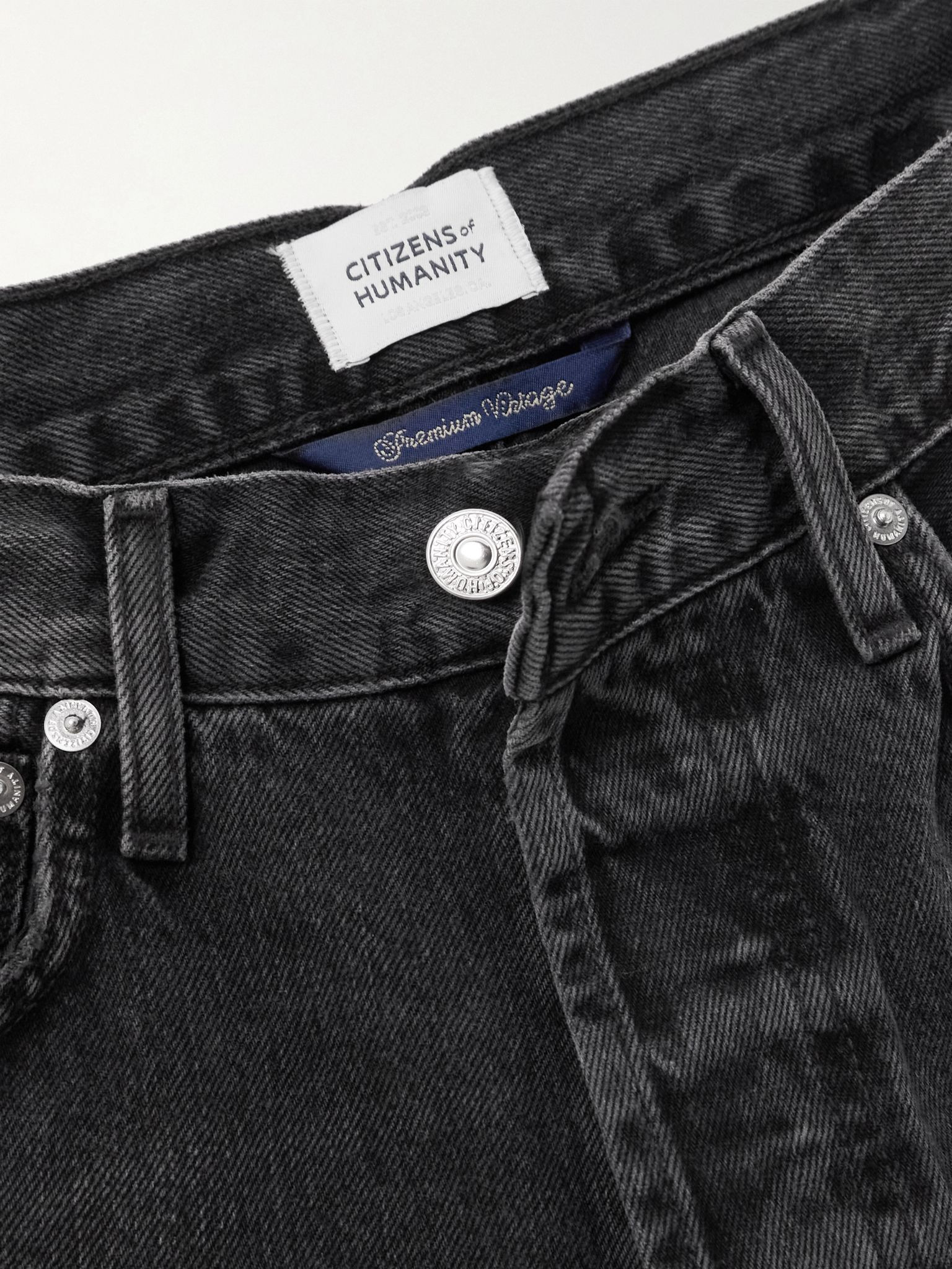 Blaine high-rise straight-leg jeans Black - 5