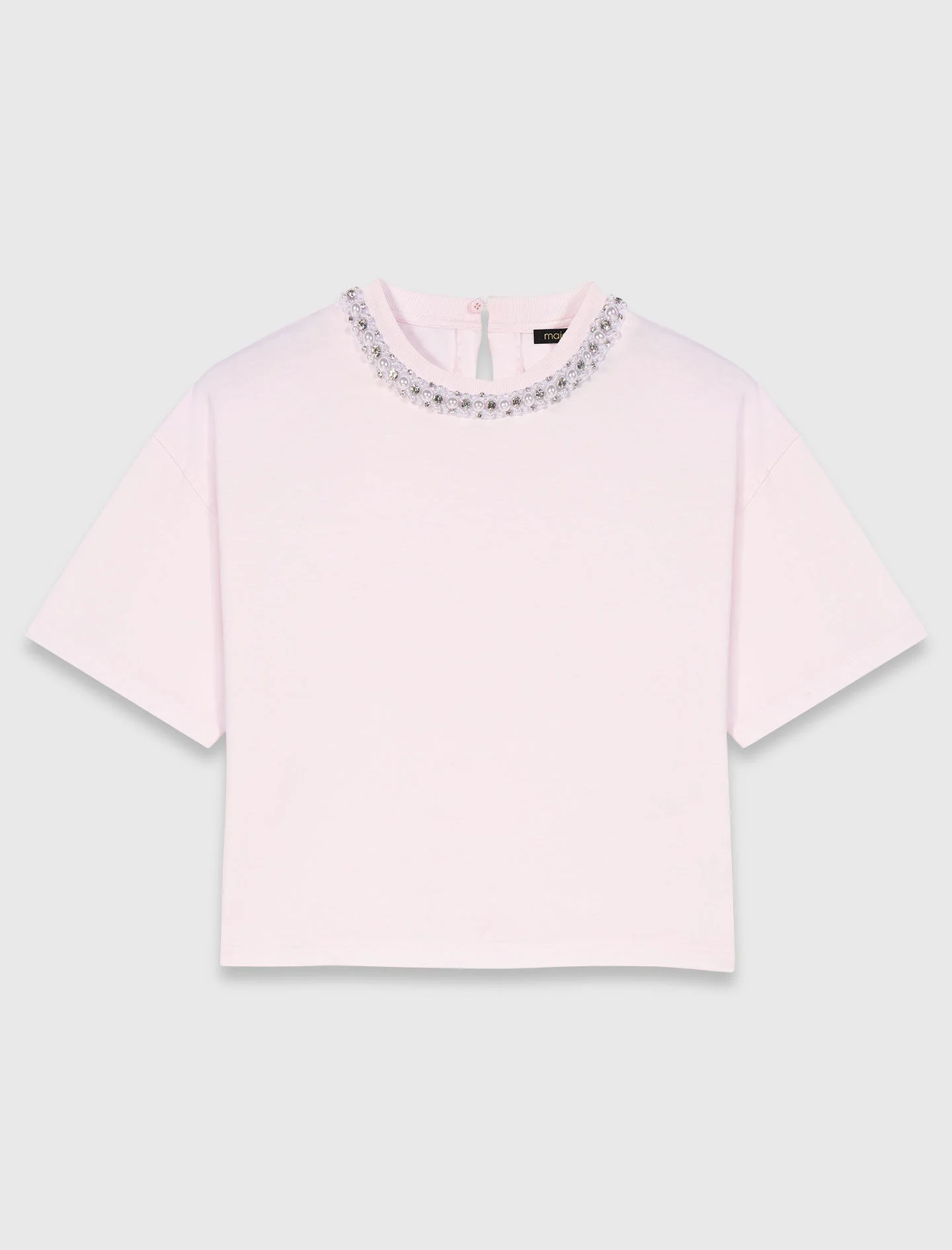 Jewellery neck T-shirt - 1