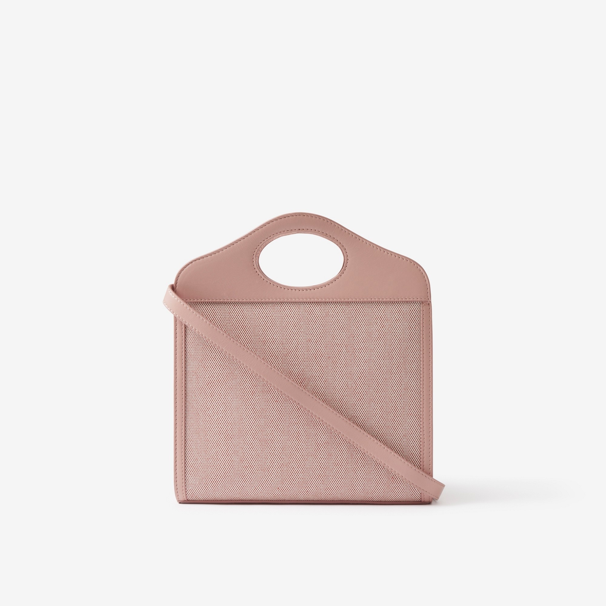 Mini Cotton Canvas and Leather Pocket Bag - 3