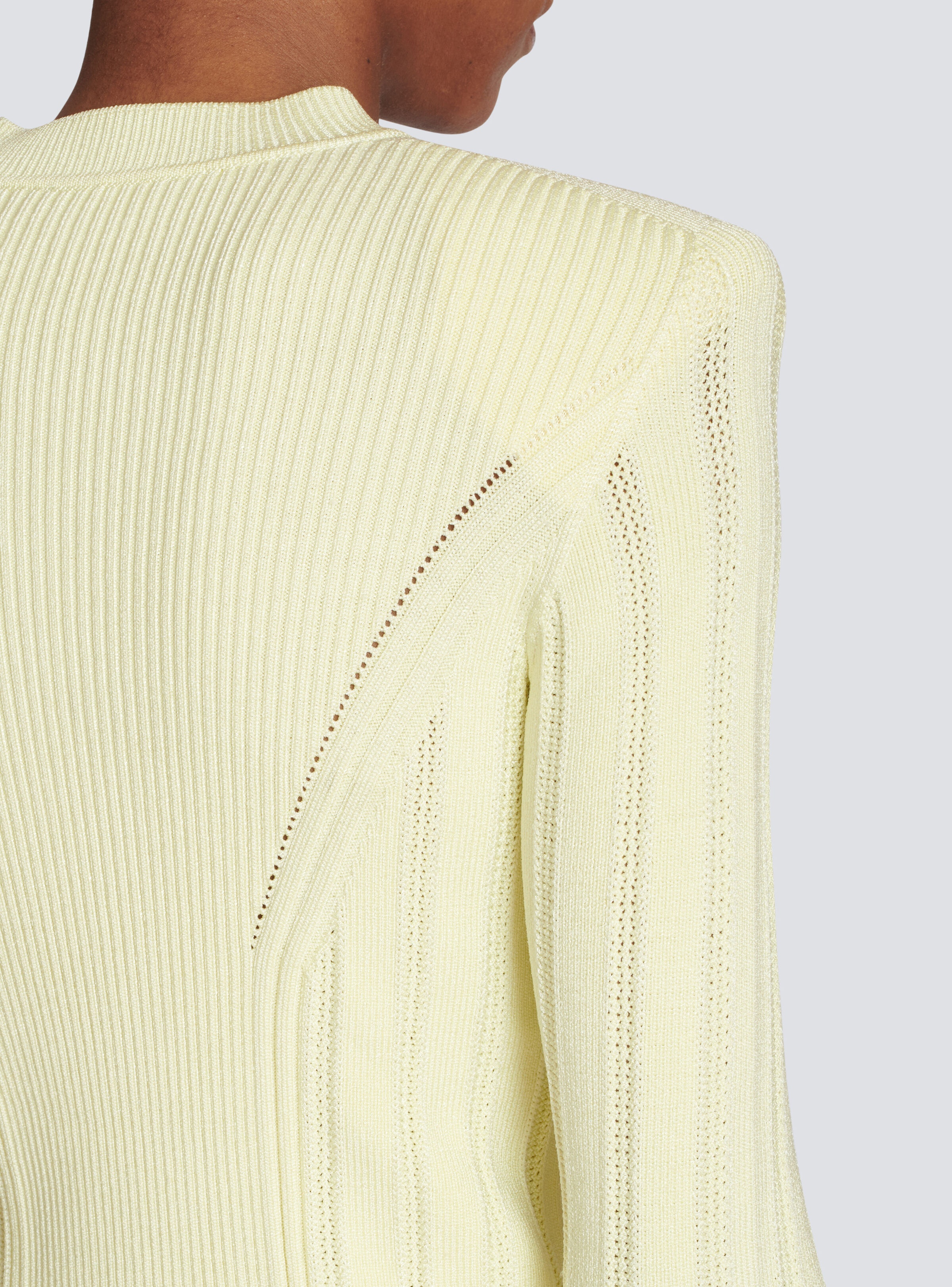 Knit cardigan with gold buttons - 6