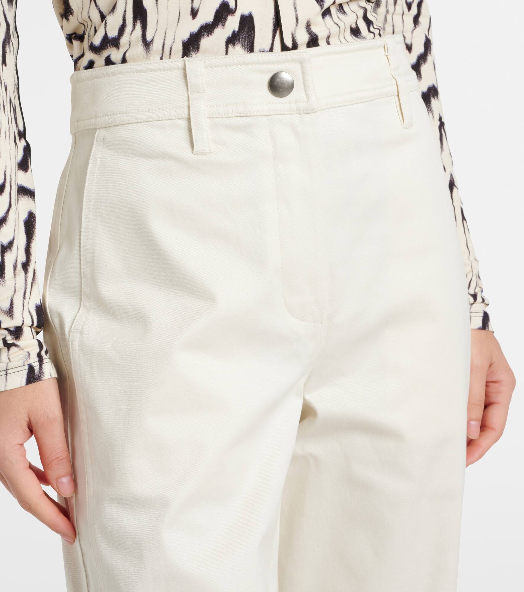 White Label Cait cotton-blend tapered pants - 4