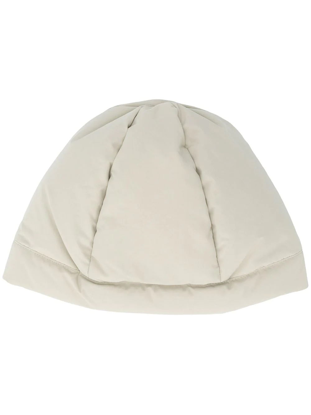 six-panel construction padded beanie - 1