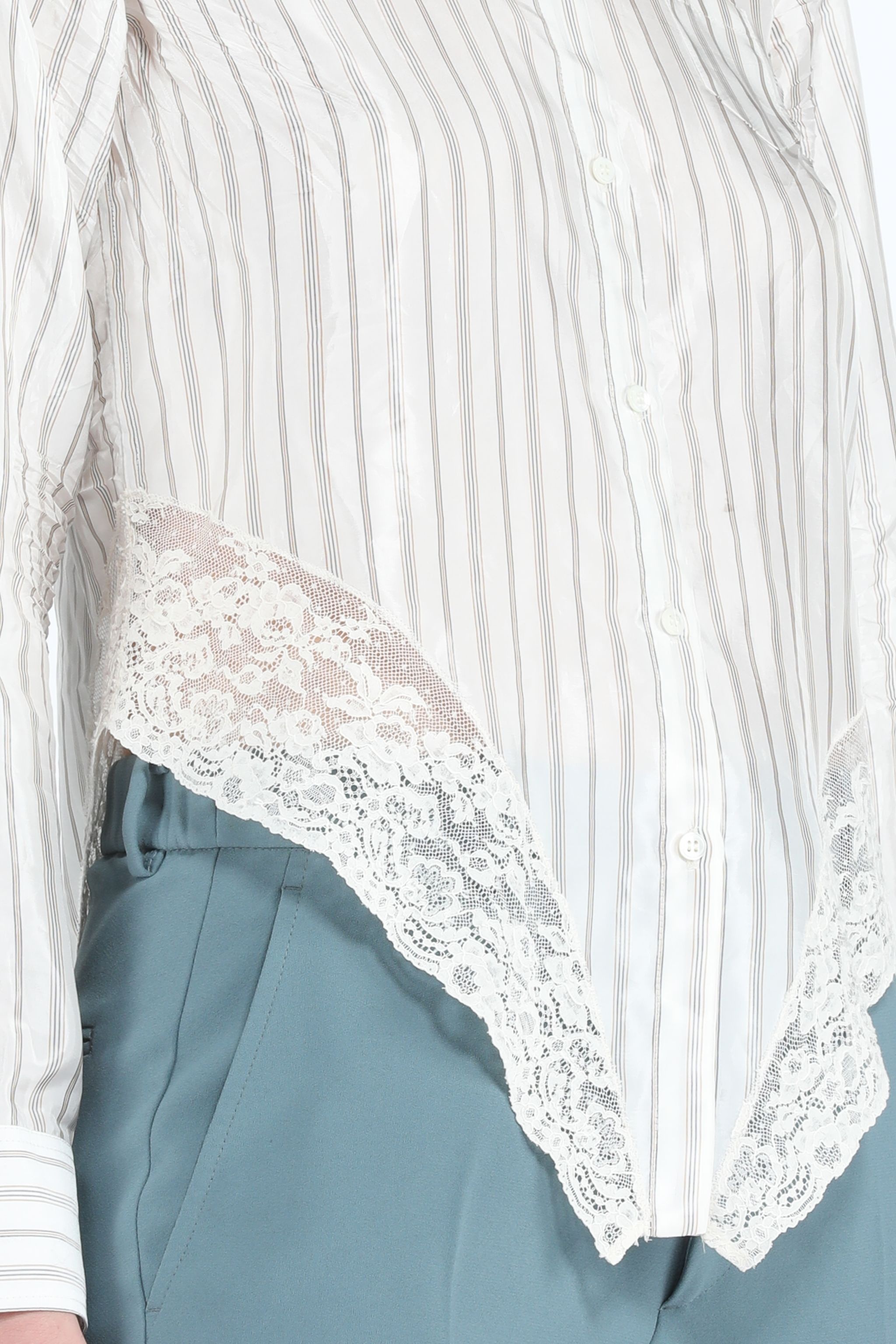 STRIPED CREASE-EFFECT SHIRT - 5