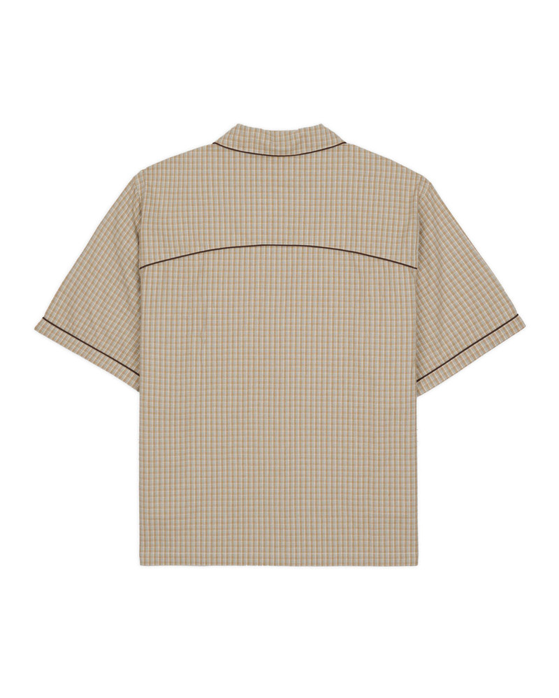 BRAIN DEAD Check Western Shirt - Taupe outlook