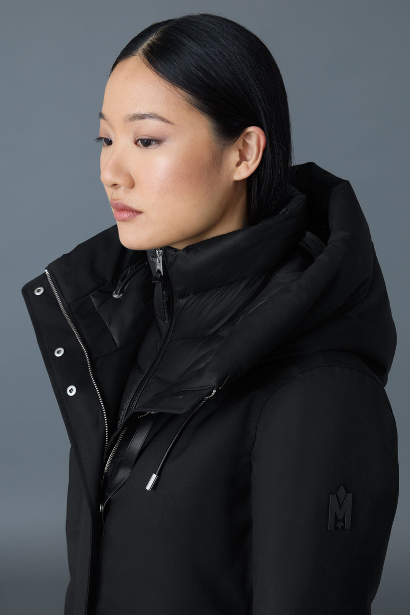 SHILOH-NFZ 2-in-1 fitted down coat with removable bib 5