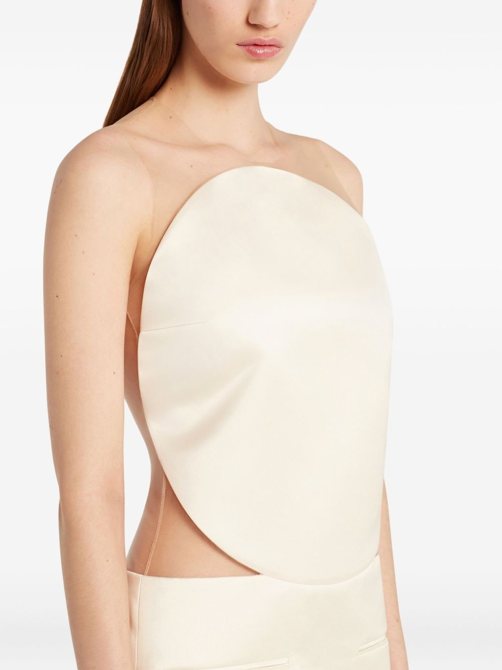 cut-out sleeveless dress - 5