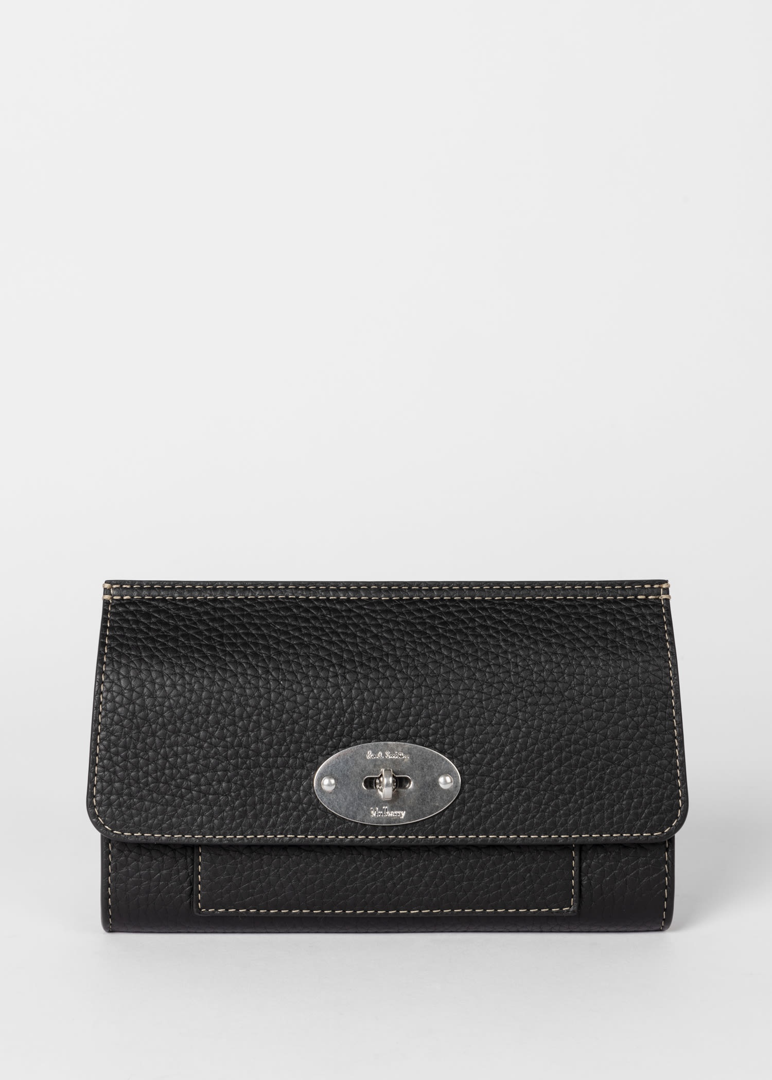 Mulberry x Paul Smith - Black Antony Clip Bag - 2